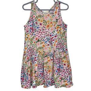 Angela McKay x H&M Girls Floral Organic Cotton Sleeveless Tank Dress Size 5T/6